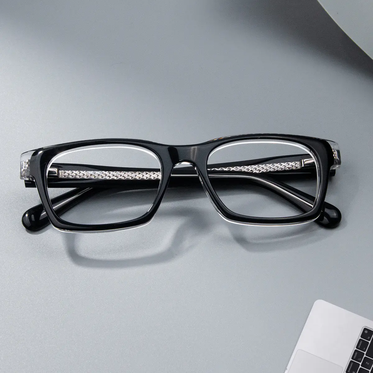 Square Black Eyeglasses
