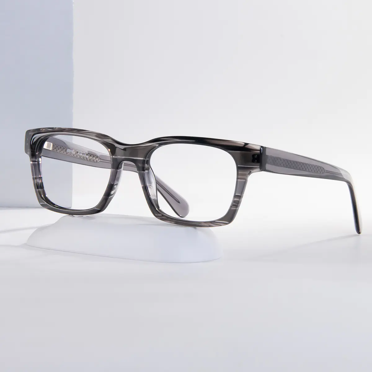 Square Black/Gray Eyeglasses
