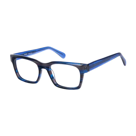 Square Black/Blue Eyeglasses