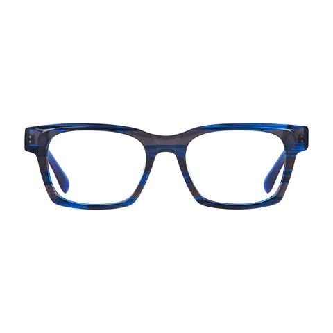 Square Black/Blue Eyeglasses