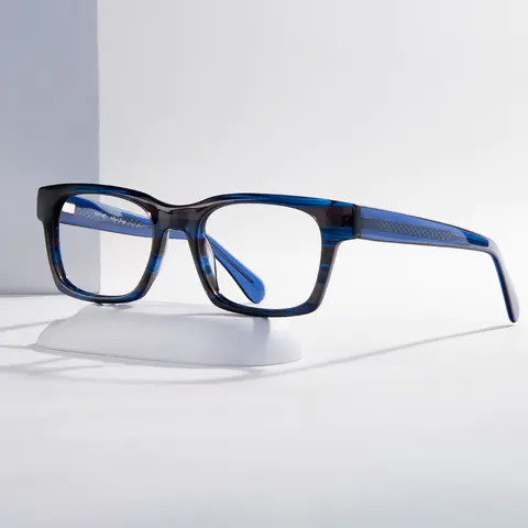 Square Black/Blue Eyeglasses