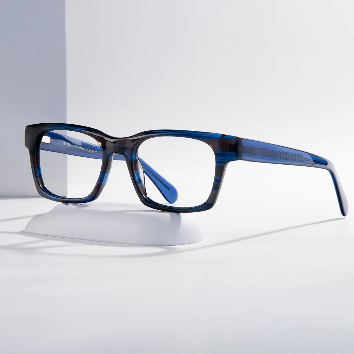 Square Black/Blue Eyeglasses