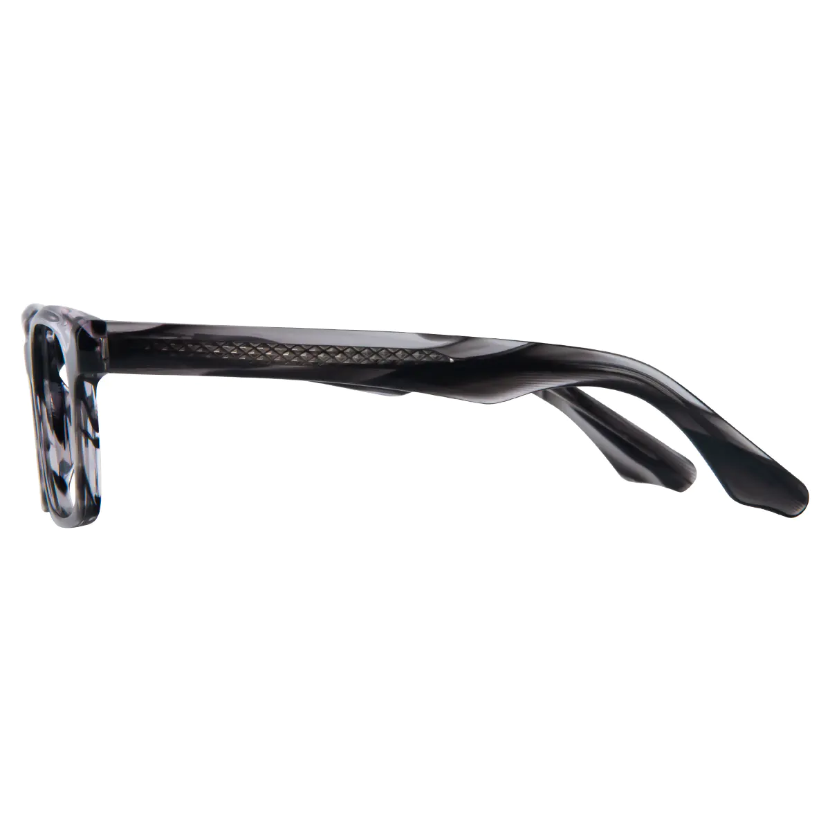 Rectangle Black/Gray Eyeglasses