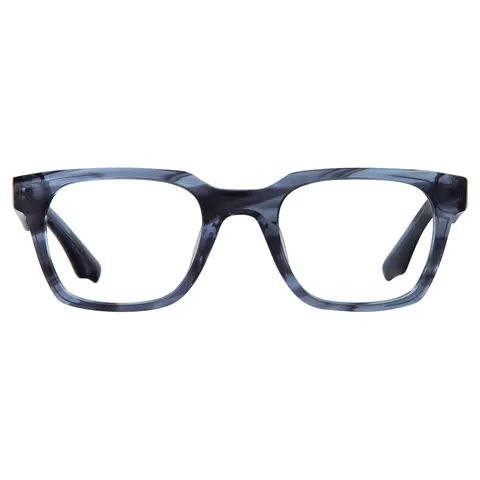 Rectangle Black/Blue Eyeglasses