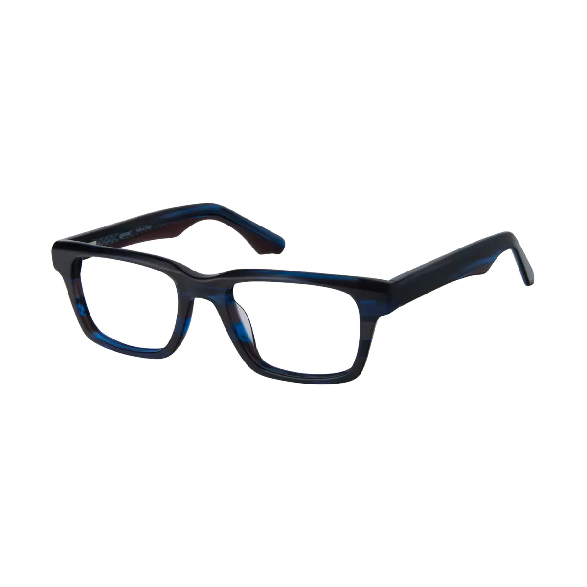 Rectangle Black/Blue Eyeglasses