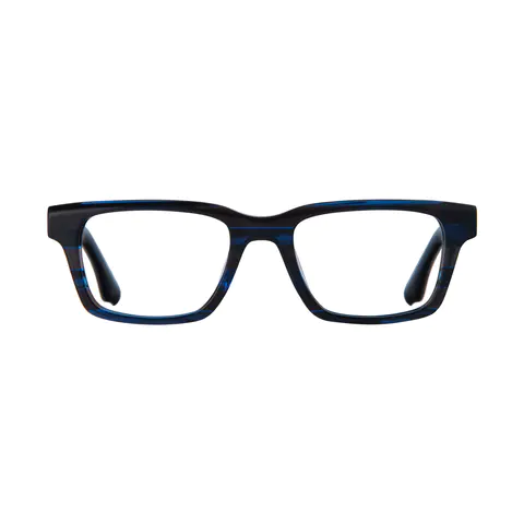 Rectangle Black/Blue Eyeglasses