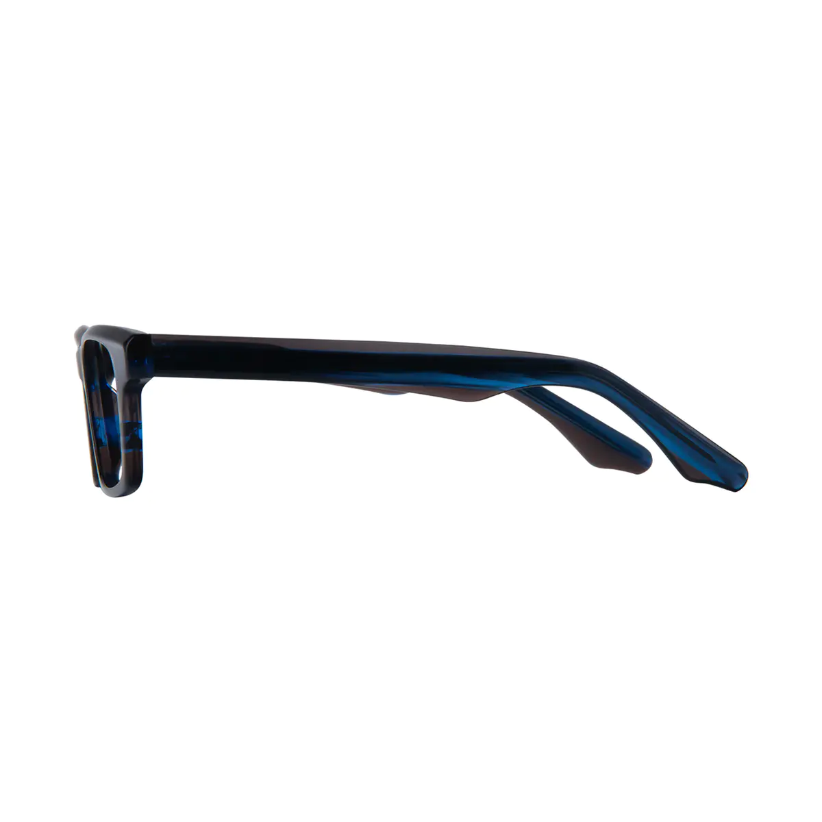 Rectangle Black/Blue Eyeglasses