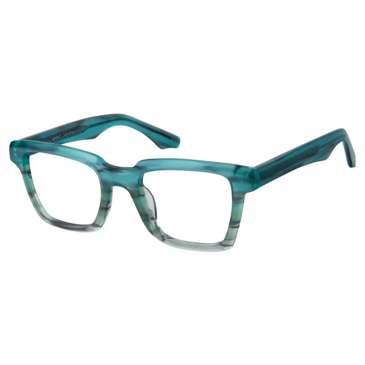 Square Green Eyeglasses