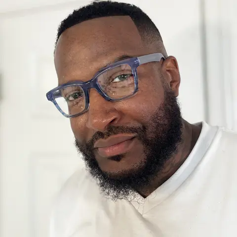 Square Blue Eyeglasses