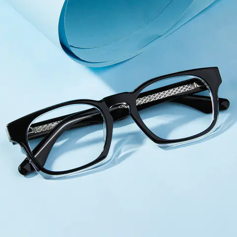Rectangle Black Eyeglasses