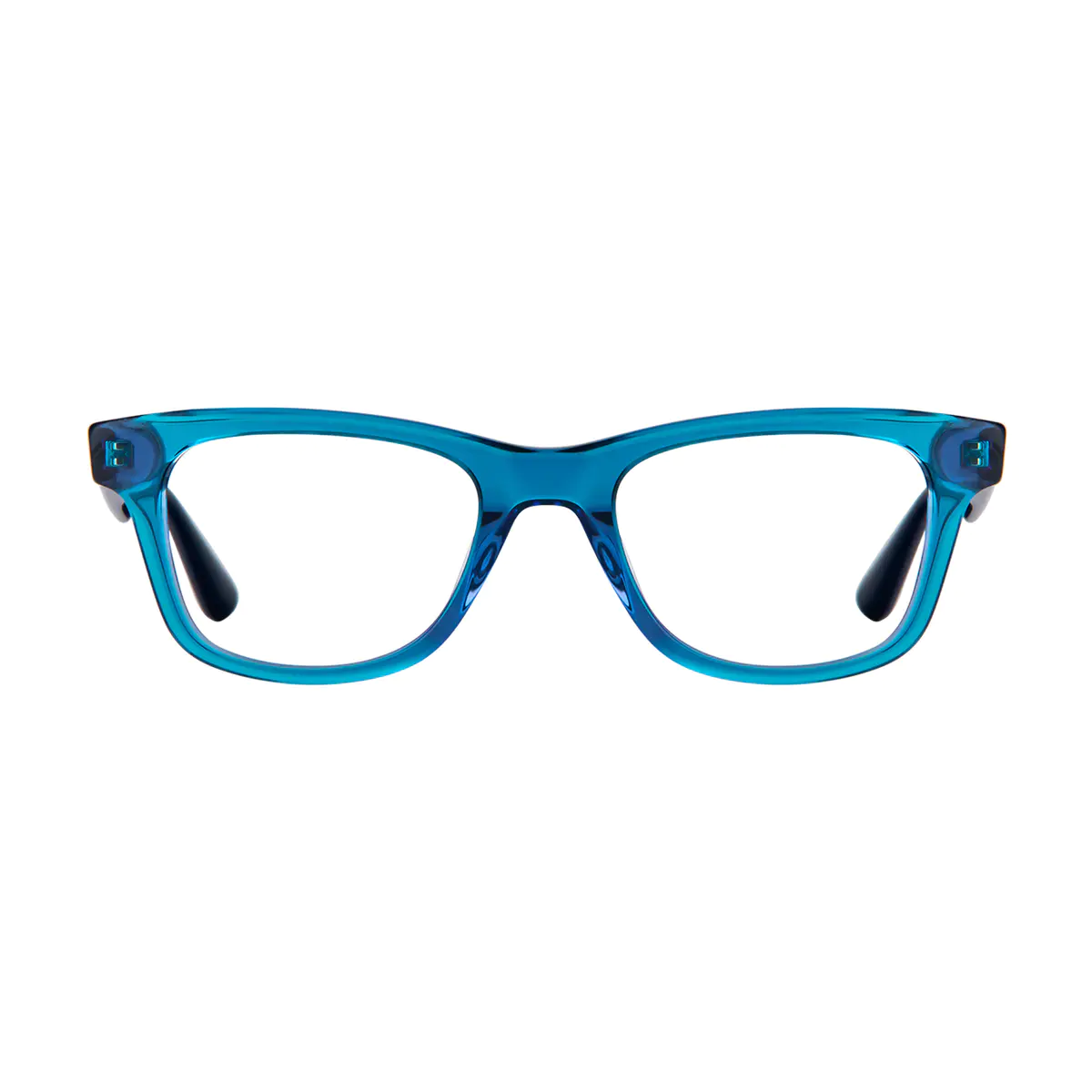 Rectangle Blue Eyeglasses