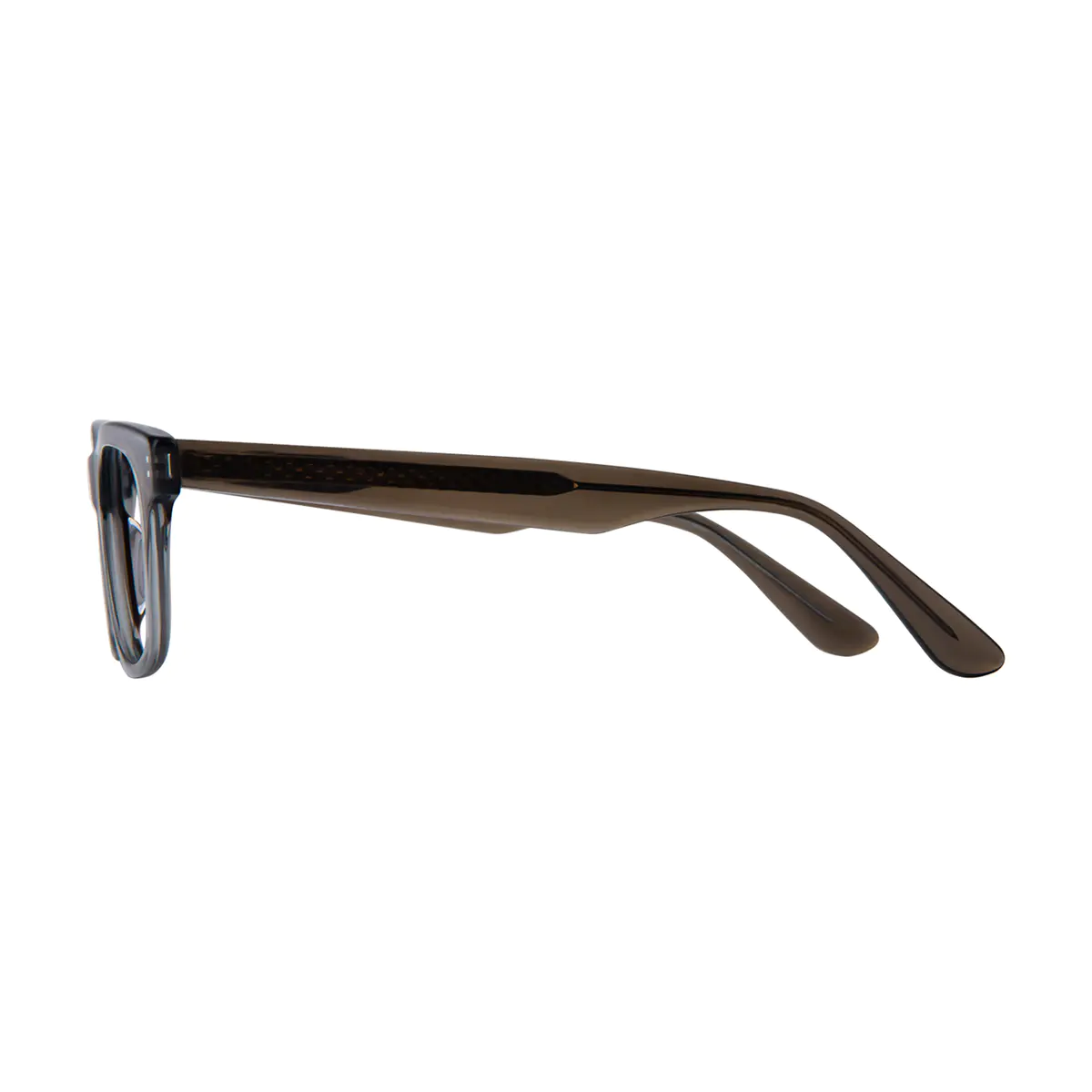 Rectangle Grey Eyeglasses