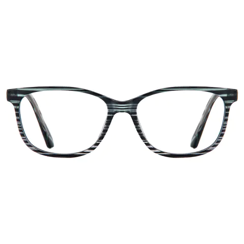 Square Blue Glasses