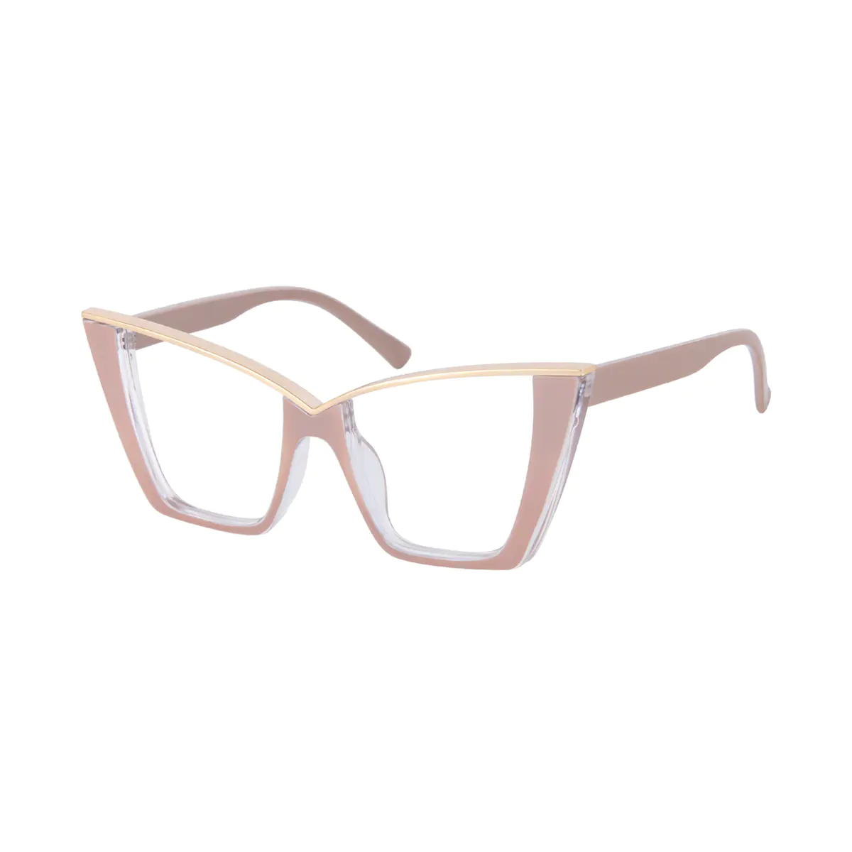 Cat-eye Brown Eyeglasses