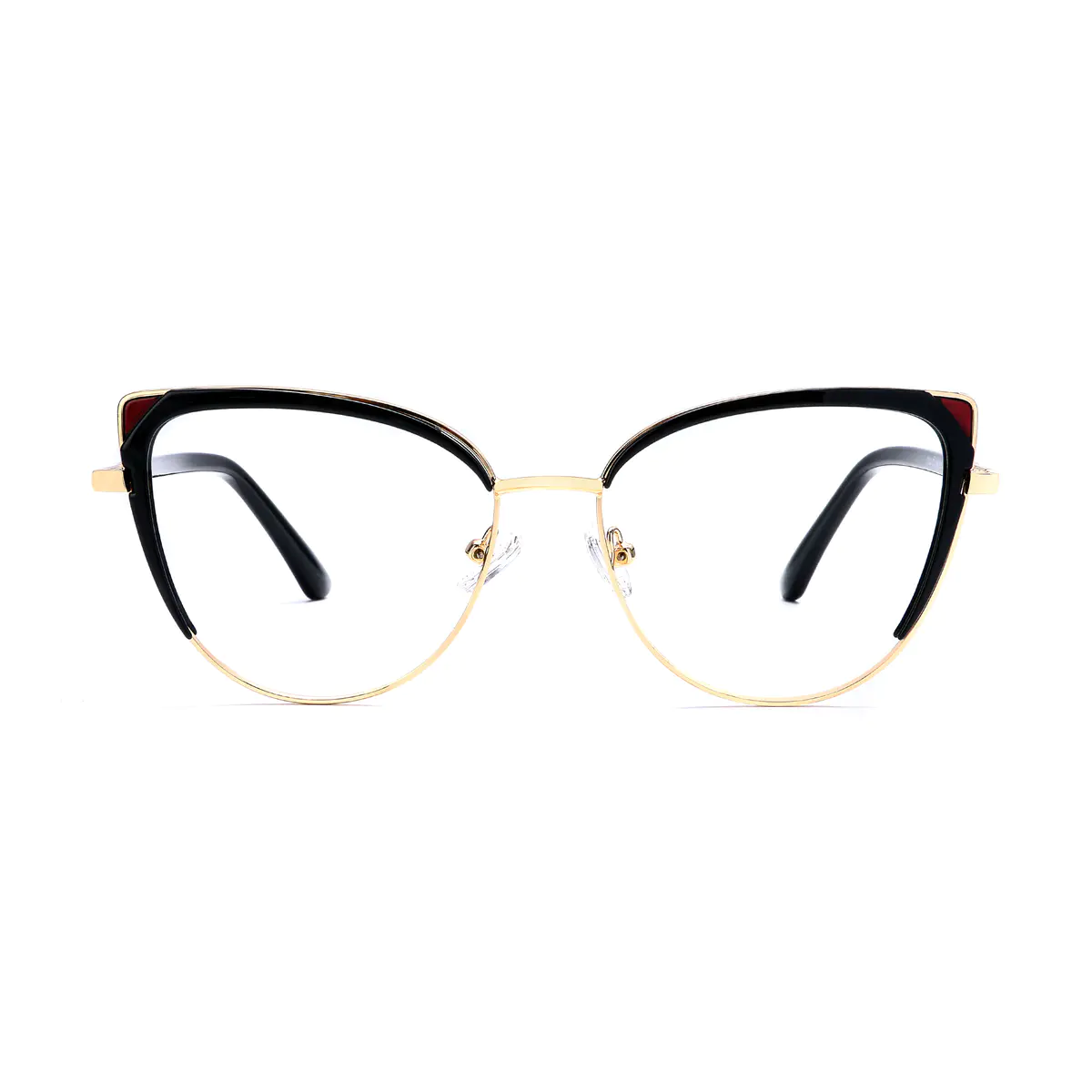 Cat-eye Black/Gold Eyeglasses