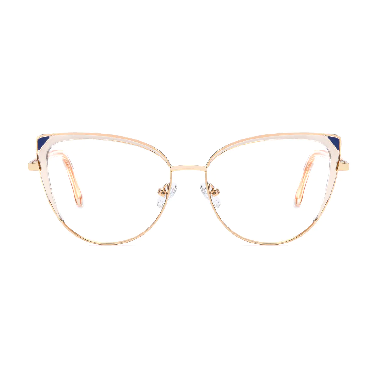 Cat-eye Transparent Amber Eyeglasses