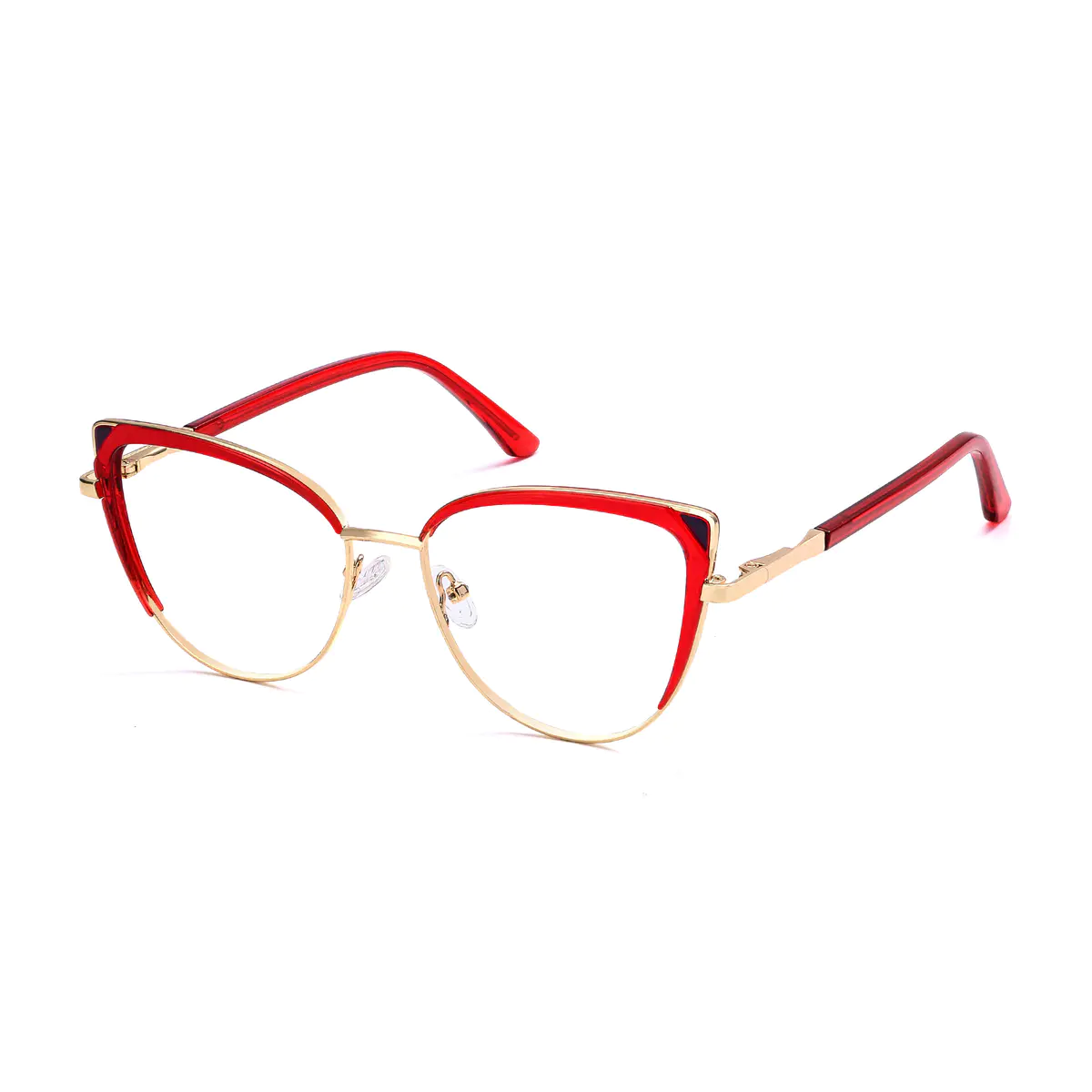 Cat-eye Red Eyeglasses