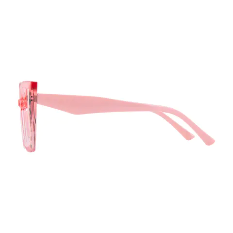 Geometric Pink/Tortoiseshell Eyeglasses