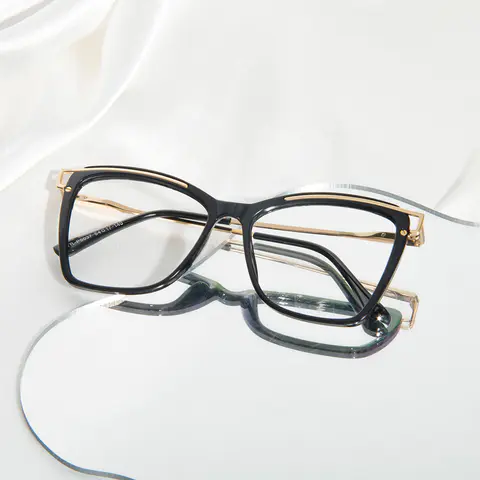 Square Black Eyeglasses
