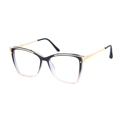 Square Gradient Black Eyeglasses