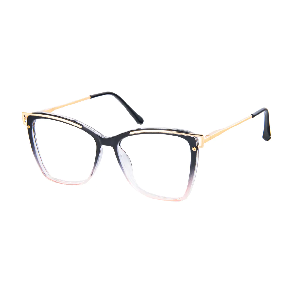 Square Gradient Black Eyeglasses