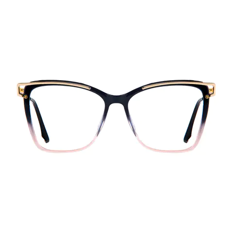 Square Gradient Black Eyeglasses
