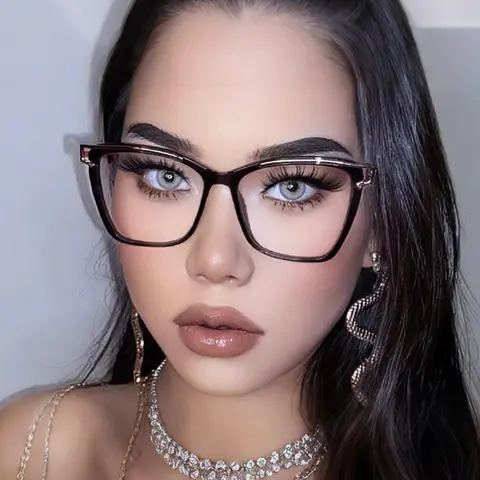 Square Gradient Black Eyeglasses