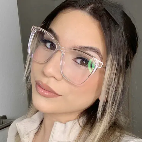 Square Gradient Black Eyeglasses