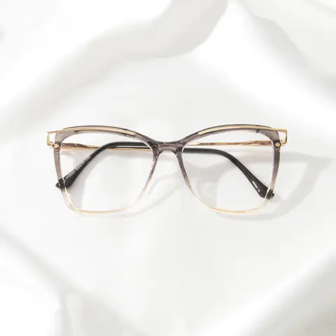 Square Gradient Gray Eyeglasses
