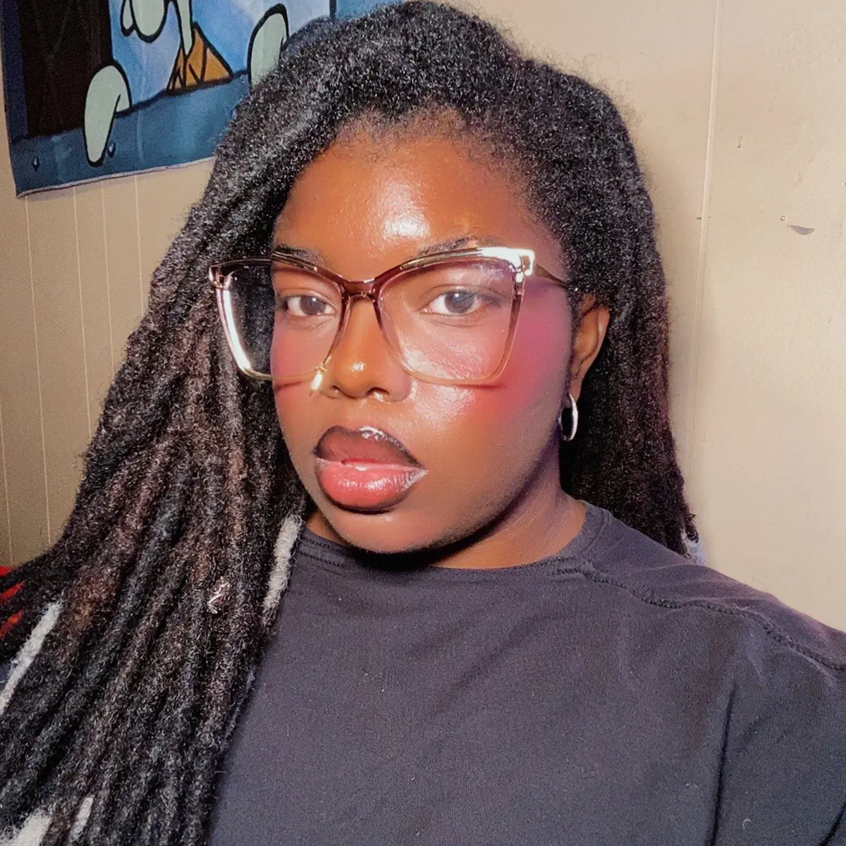 Square Gradient Gray Eyeglasses