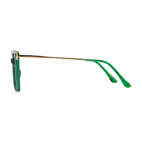 Square Green Eyeglasses