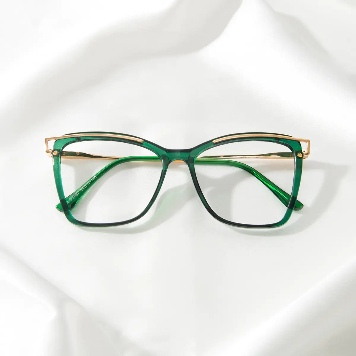 Square Green Eyeglasses