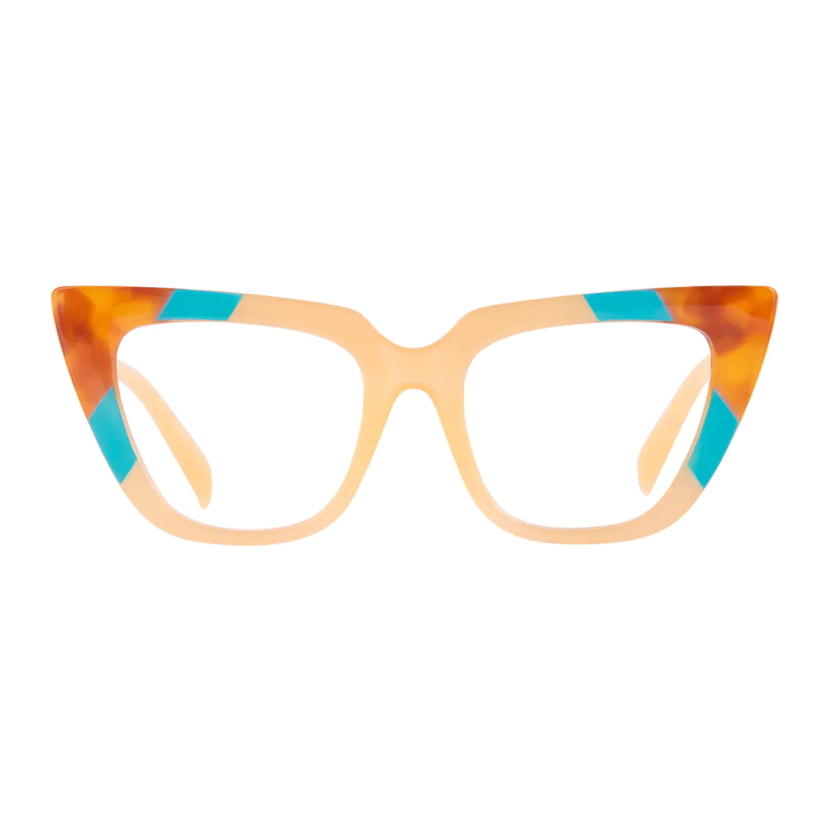 Cat-eye Yellow/Tortoiseshell Eyeglasses