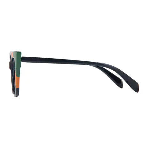 Cat-eye Black/Green Eyeglasses