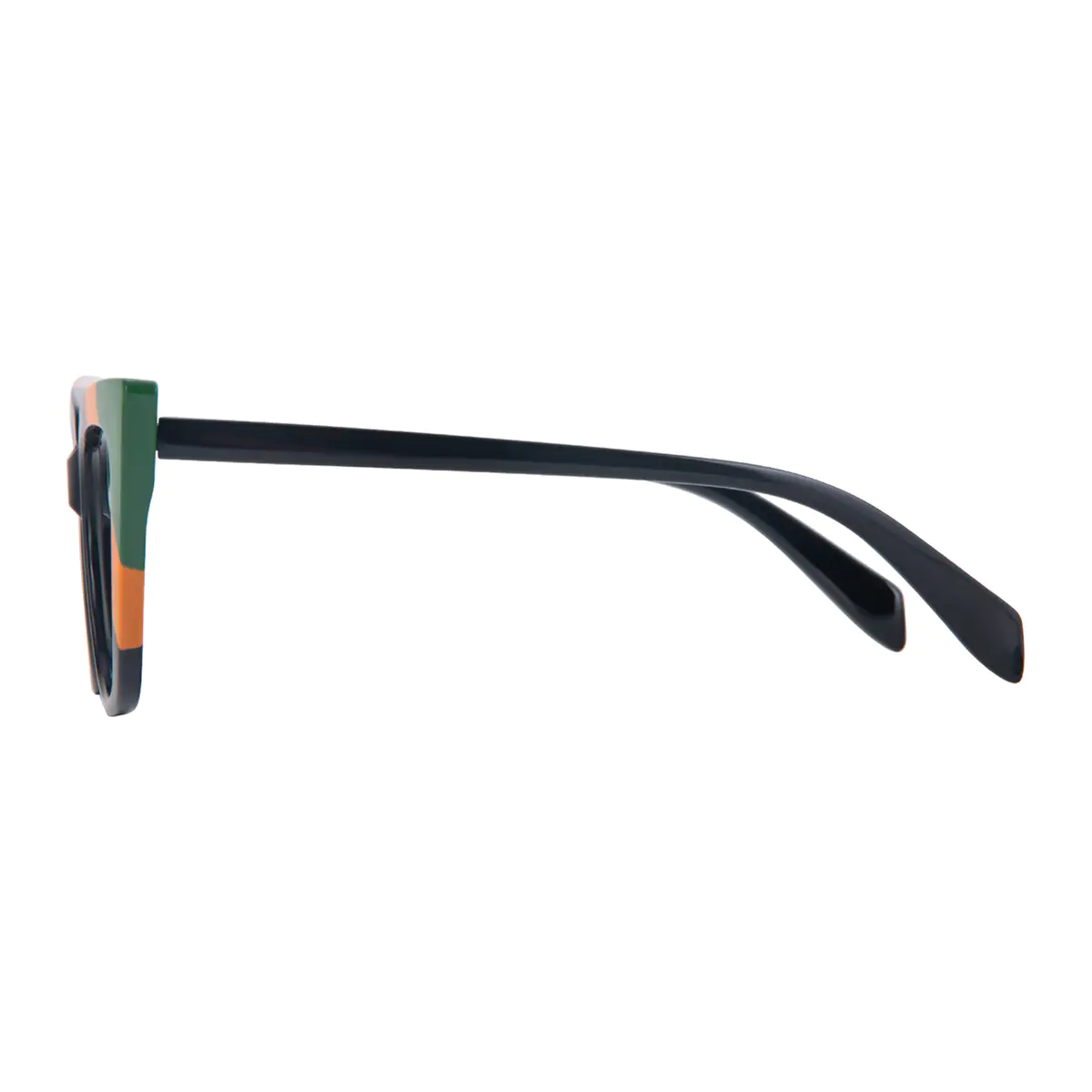 Cat-eye Black/Green Eyeglasses