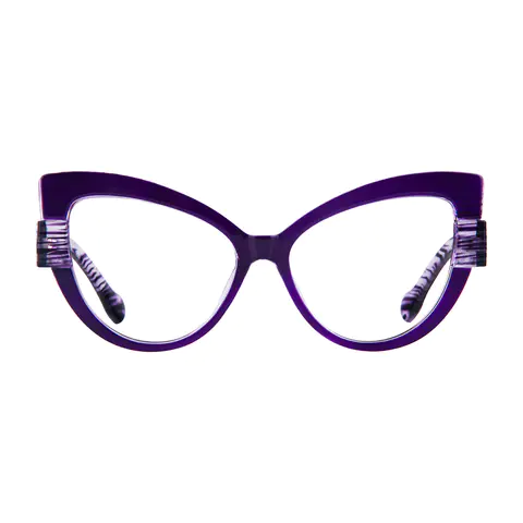 Cat-eye Purple Eyeglasses