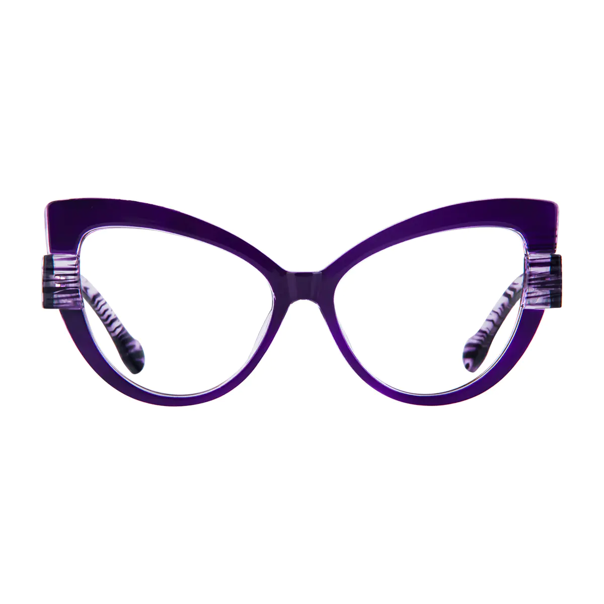 Cat-eye Purple Eyeglasses