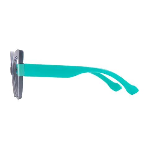 Cat-eye Dark Gray Eyeglasses