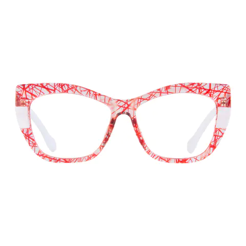 Cat-eye Red Eyeglasses