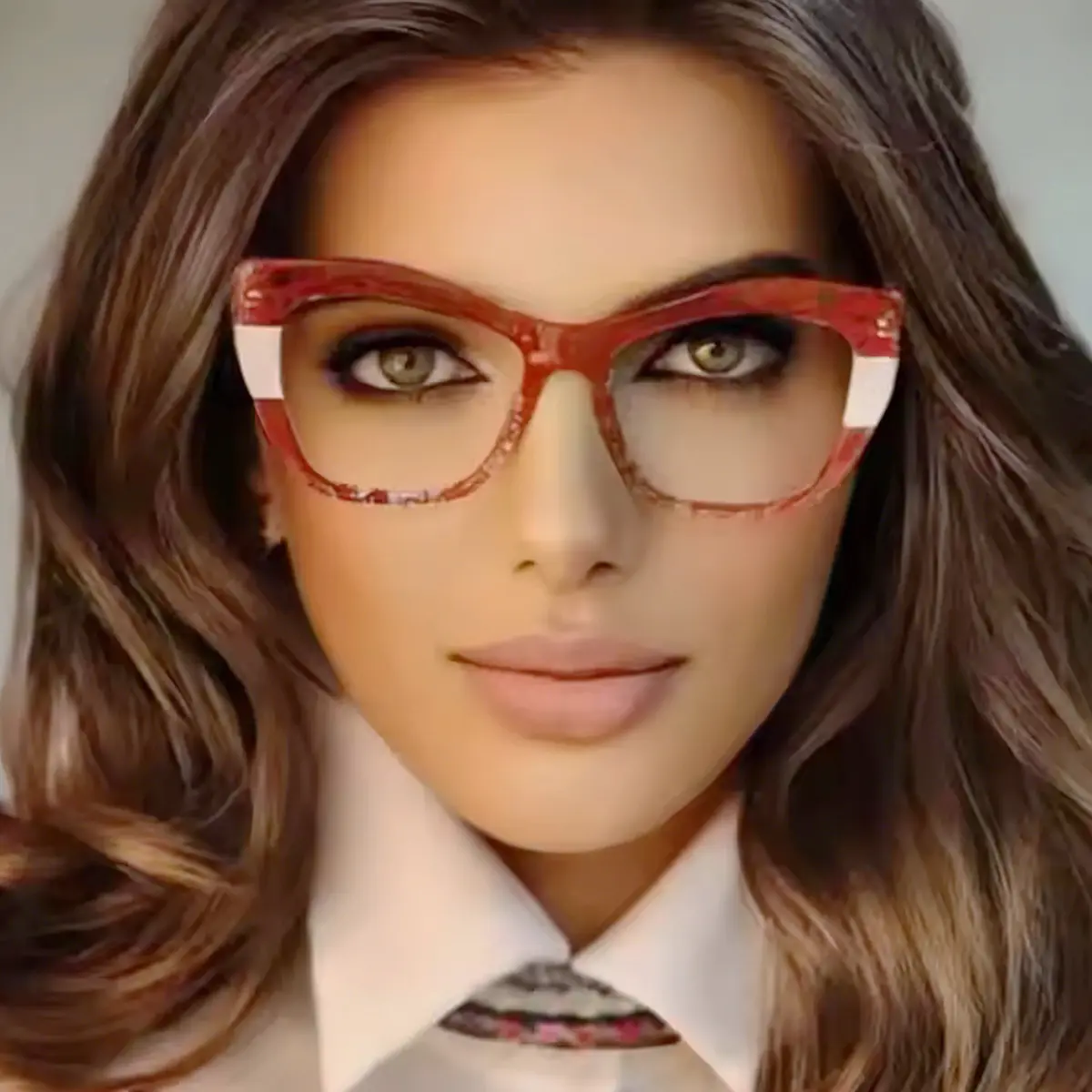 Cat-eye Red Eyeglasses