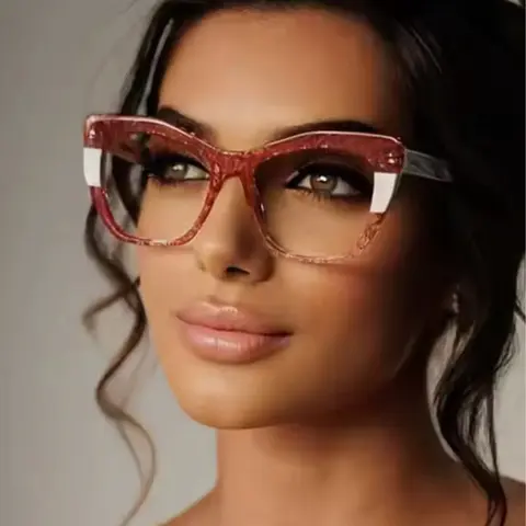 Cat-eye Red Eyeglasses