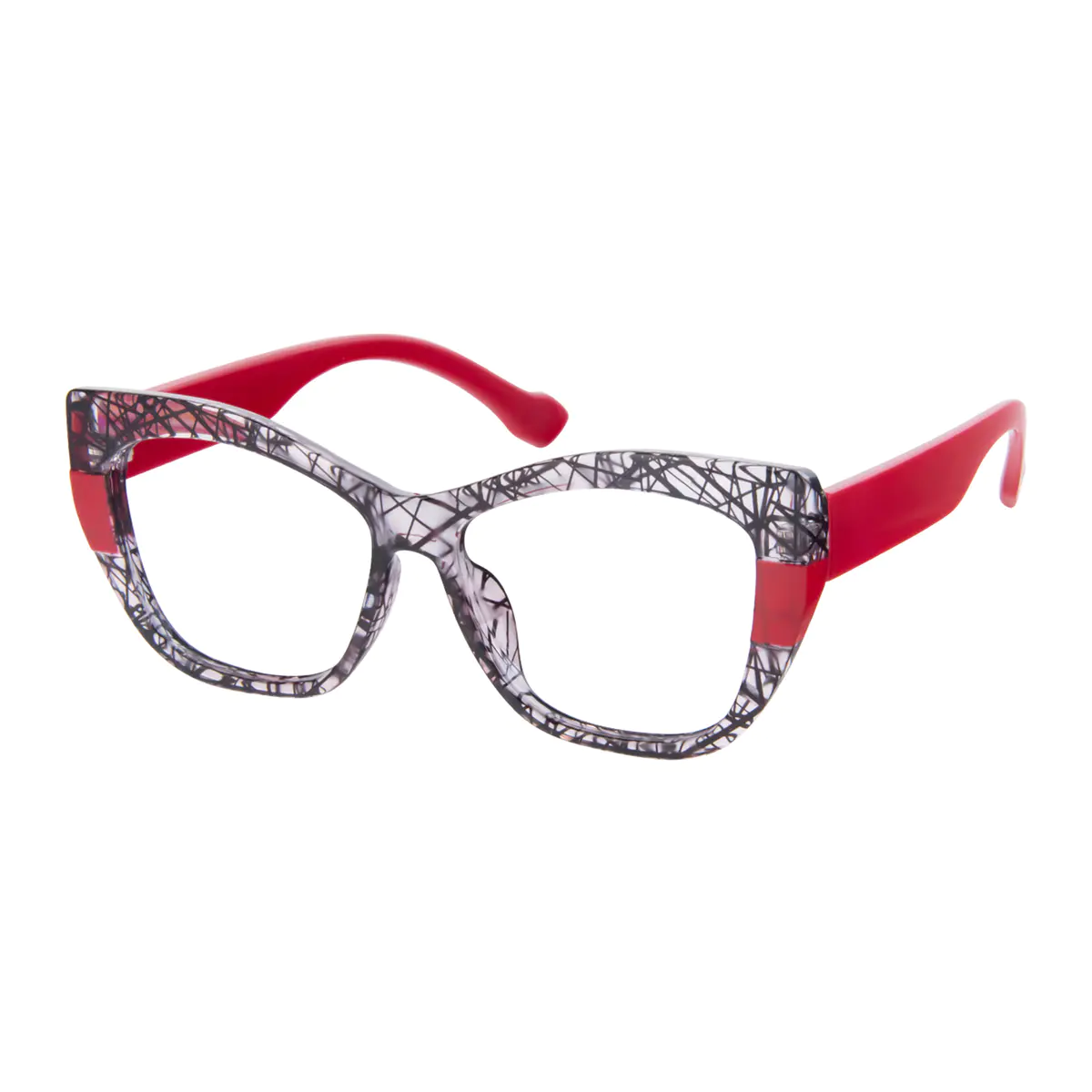Cat-eye White Tortoiseshell Eyeglasses