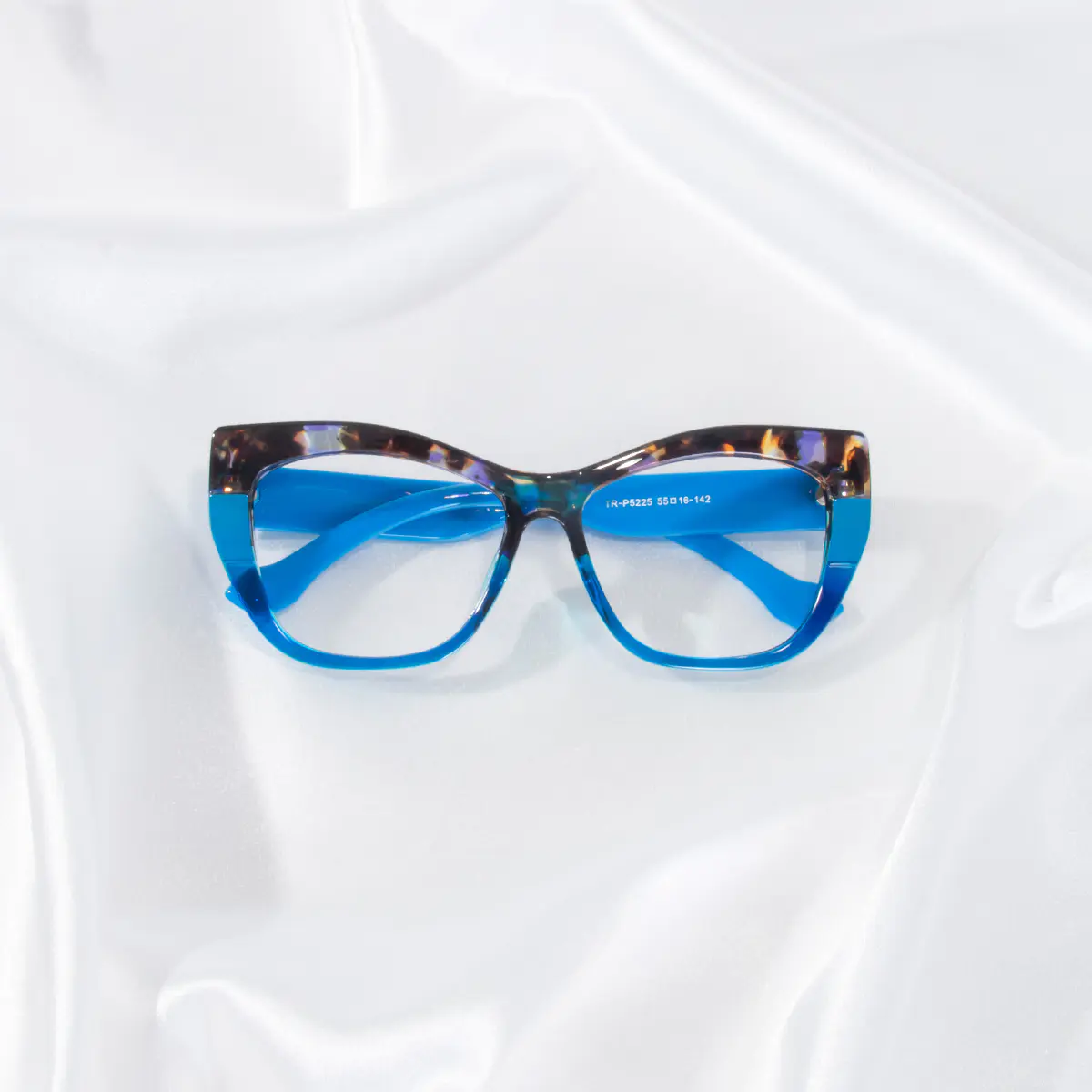 Cat-eye Tortoiseshell/Blue Eyeglasses
