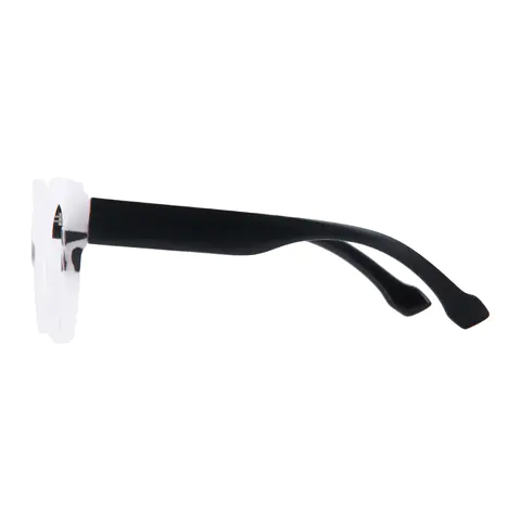 Cat-eye White Eyeglasses