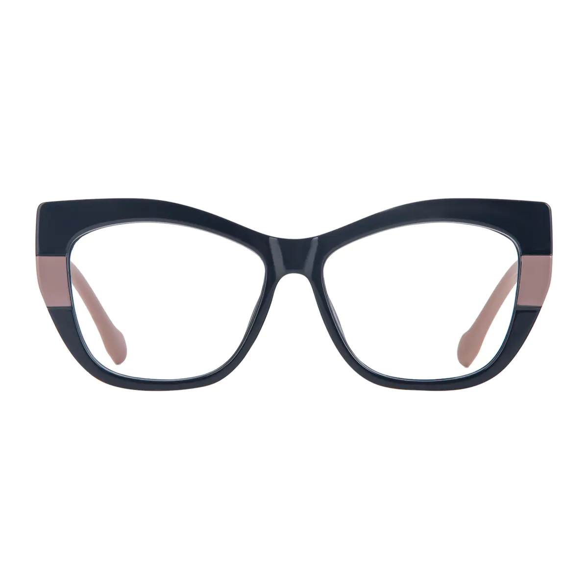 Cat-eye Navy Blue Eyeglasses