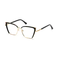 Square Black/Gold Eyeglasses