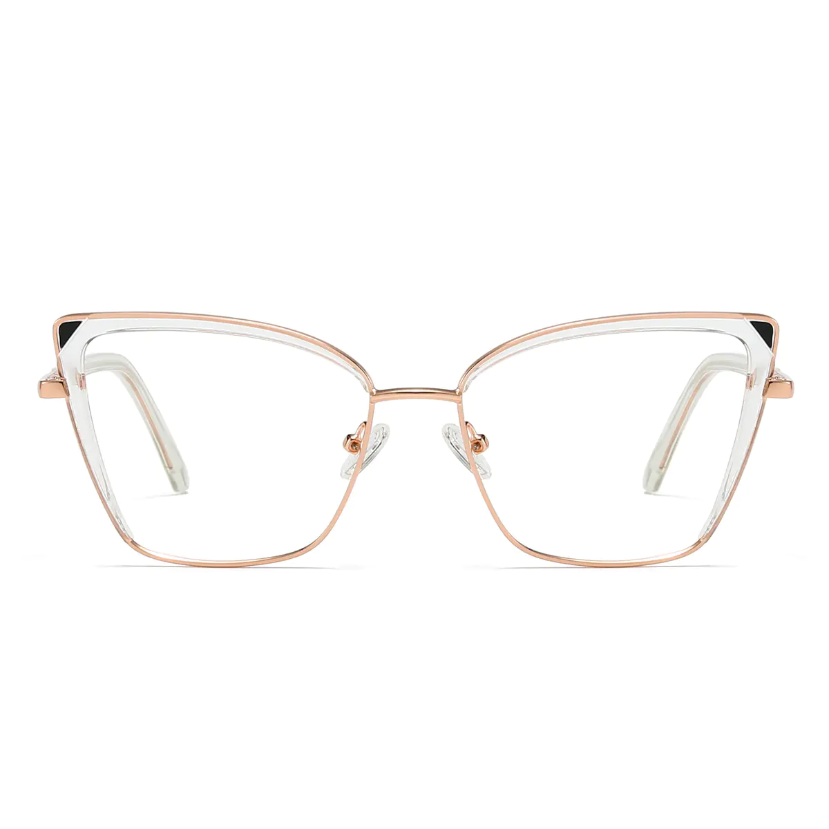 Square Pink/Clear Eyeglasses