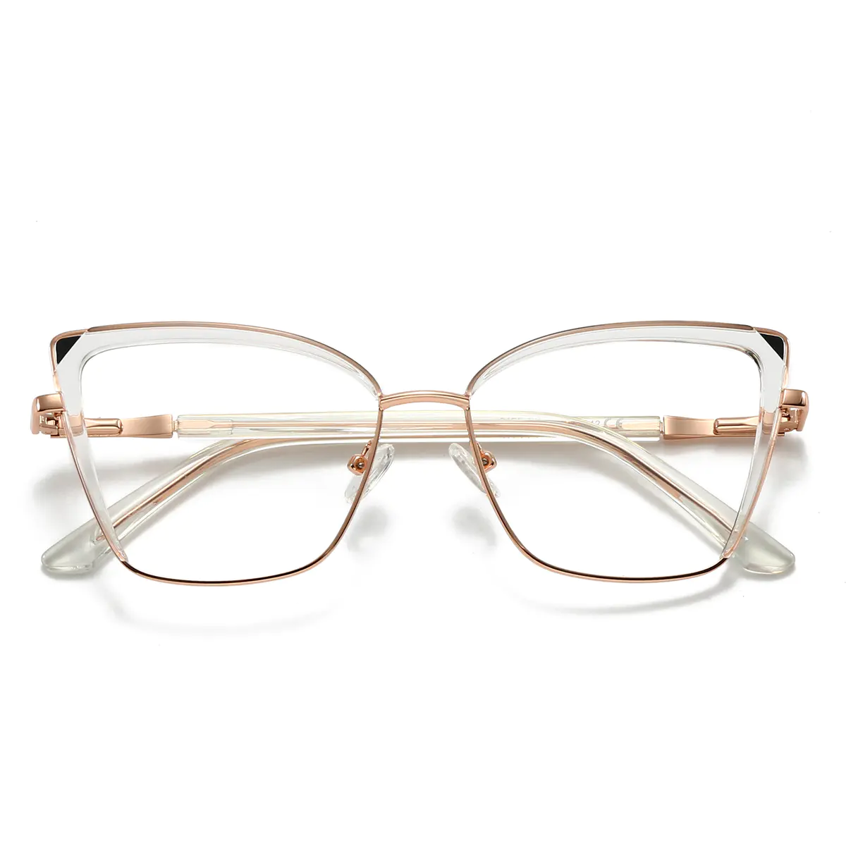 Square Pink/Clear Eyeglasses