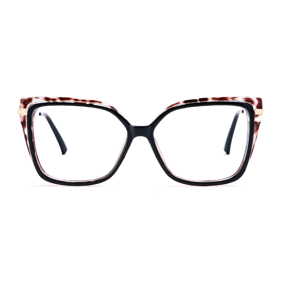 Square Tortoiseshell/Black Eyeglasses
