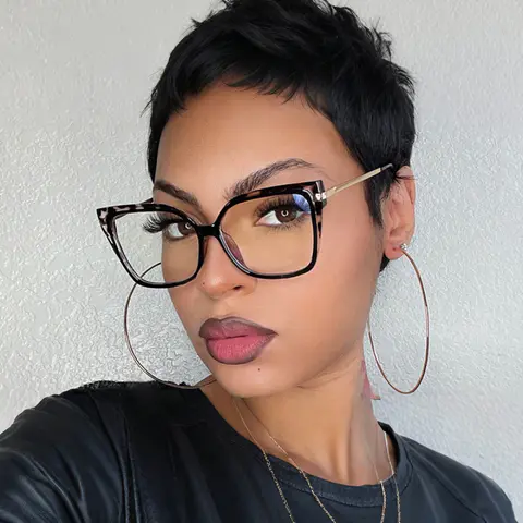 Square Tortoiseshell/Black Eyeglasses